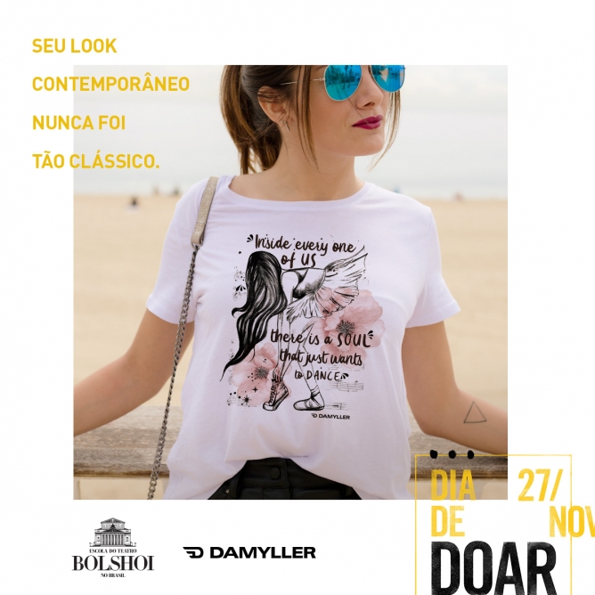 Escola Brasil e Damyller juntas no Dia de Doar
