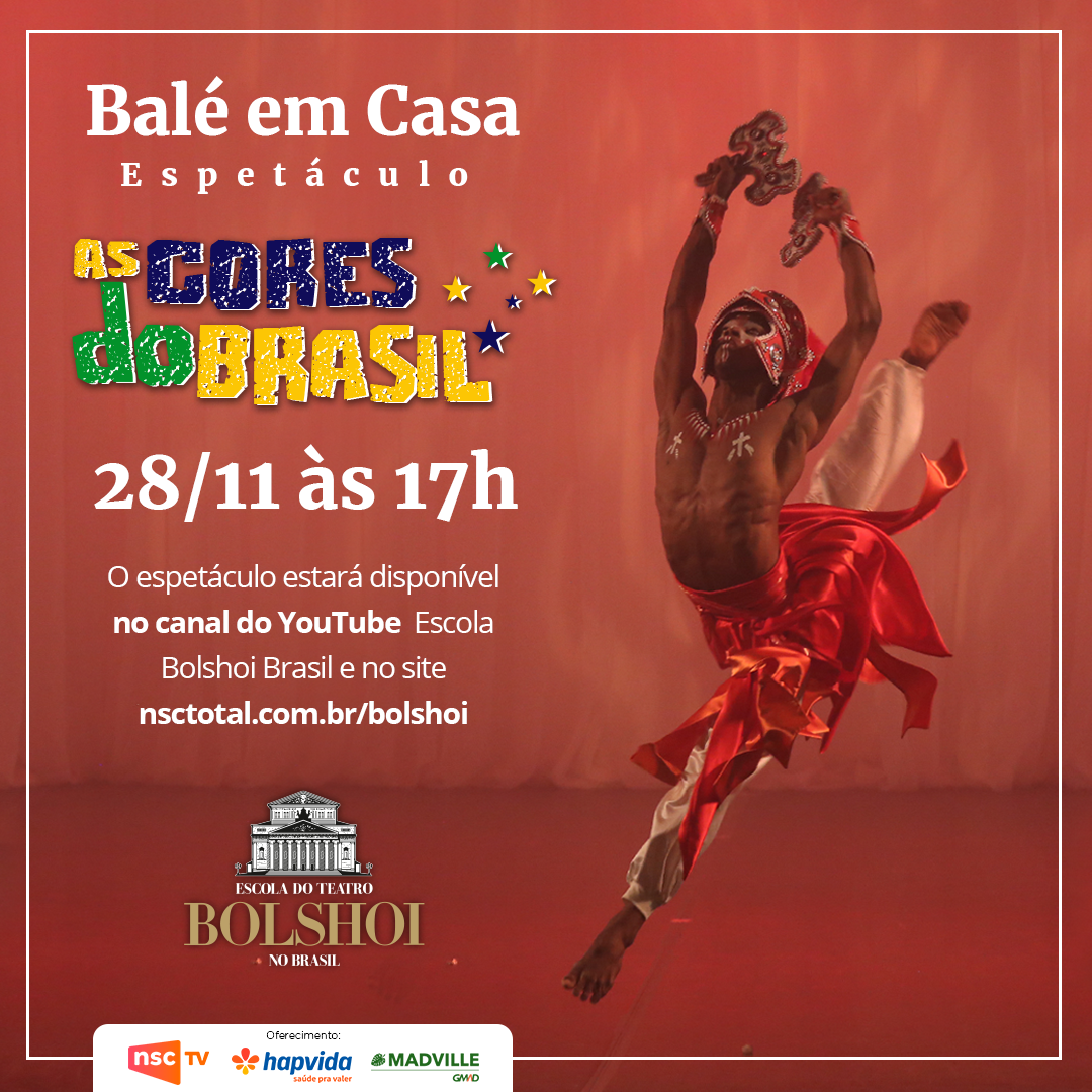 Escola Bolshoi apresenta a Gala "As Cores do Brasil"